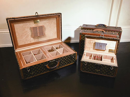 Ultra RARE LOUIS VUITTON Humidor Cigar Trunk Luggage Case Keepall