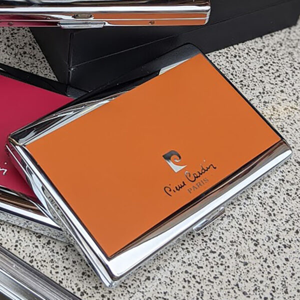 Pierre Cardin - Metal Cigarillo Case (Orange) - Sautter of Mount