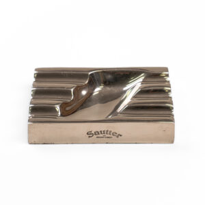 Cut Glass and Silver Cigar Ashtray – Bentleys London
