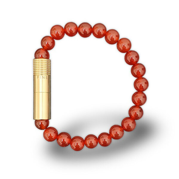 Les Fines Lames - Punch Bracelet - Solo Gold Carneliane (M & L)