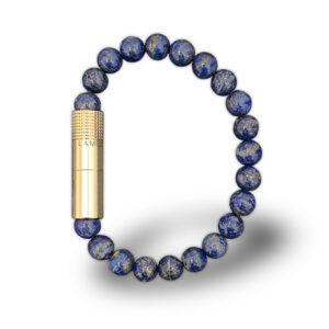 Les Fines Lames - Punch Bracelet - Solo Gold Lapis Lazuli (M & L)