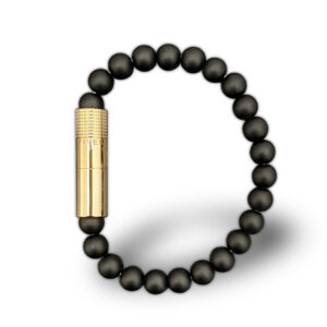 Les Fines Lames - Punch Bracelet - Solo Gold Onyx Matte (M & L)