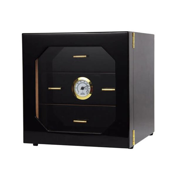 Black & Acrylic Cigar Cabinet Humidor