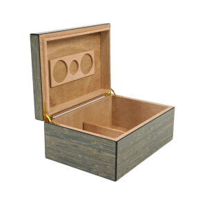 Grey Bamboo Finish Gloss Humidor